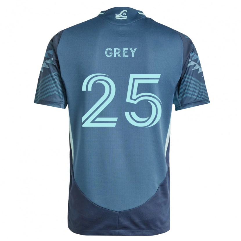Danxen Uomo Maglia Mireya Grey #25 Blu Navy Verde Kit Gara Away 2026/27 Maglietta