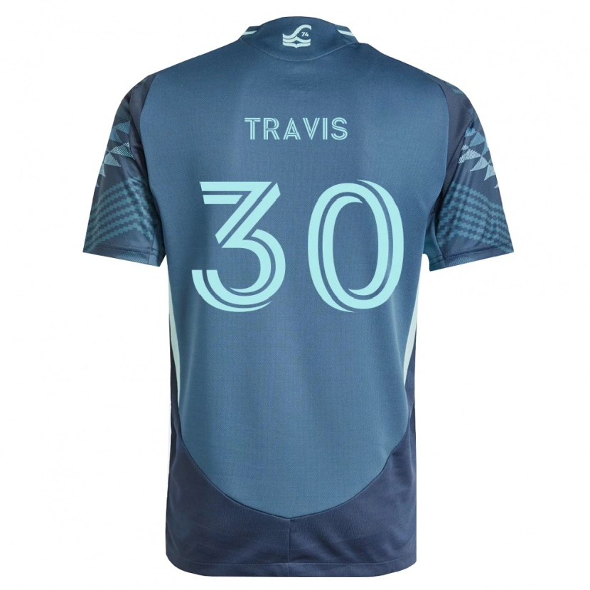 Danxen Uomo Maglia Riley Travis #30 Blu Navy Verde Kit Gara Away 2026/27 Maglietta