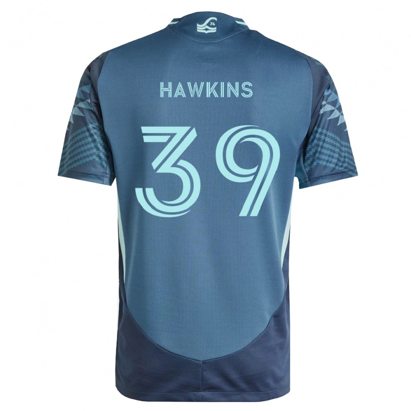 Danxen Uomo Maglia Stuart Hawkins #39 Blu Navy Verde Kit Gara Away 2026/27 Maglietta