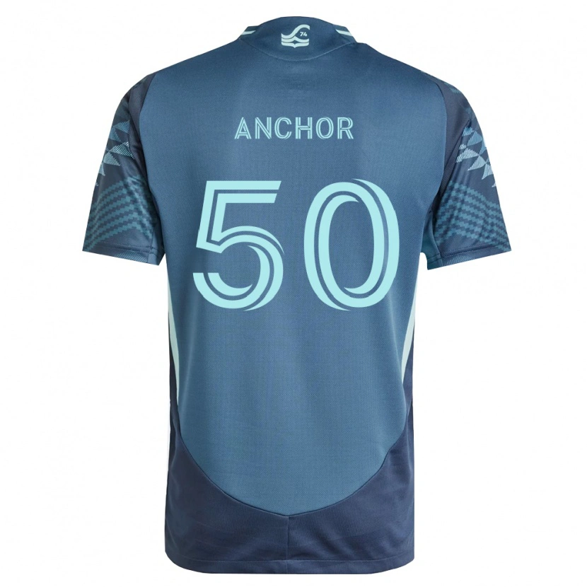 Danxen Uomo Maglia Max Anchor #50 Blu Navy Verde Kit Gara Away 2026/27 Maglietta