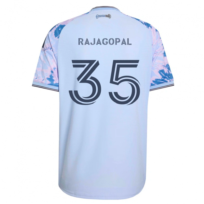 Danxen Uomo Maglia Rohan Rajagopal #35 Blu Reale Bianco Nero Kit Gara Away 2026/27 Maglietta