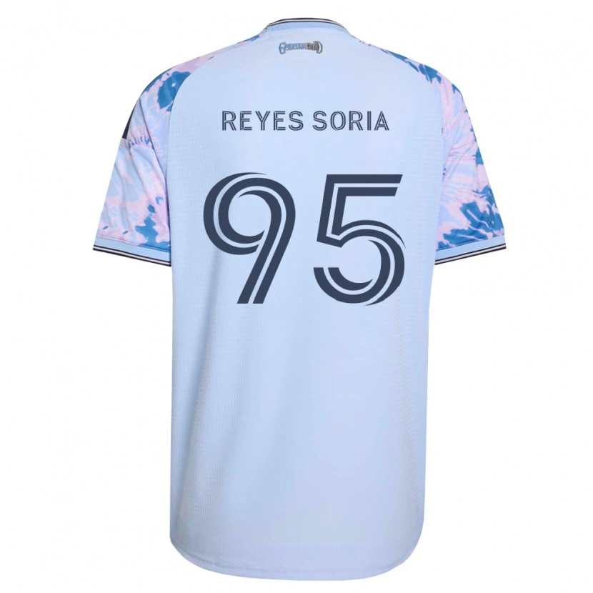 Danxen Uomo Maglia Randhu Reyes Soria #95 Blu Reale Bianco Nero Kit Gara Away 2026/27 Maglietta