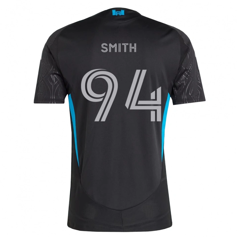 Danxen Uomo Maglia Gavin Smith #94 Nero Bianco Azzurro Kit Gara Away 2026/27 Maglietta