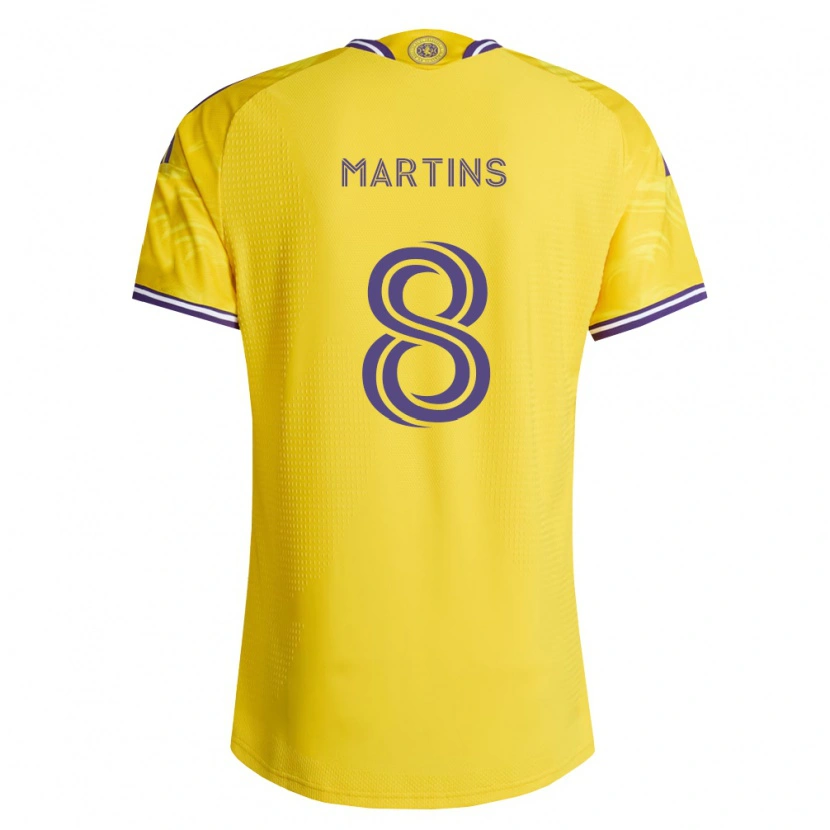 Danxen Uomo Maglia Felipe Martins #8 Viola Giallo Kit Gara Away 2026/27 Maglietta