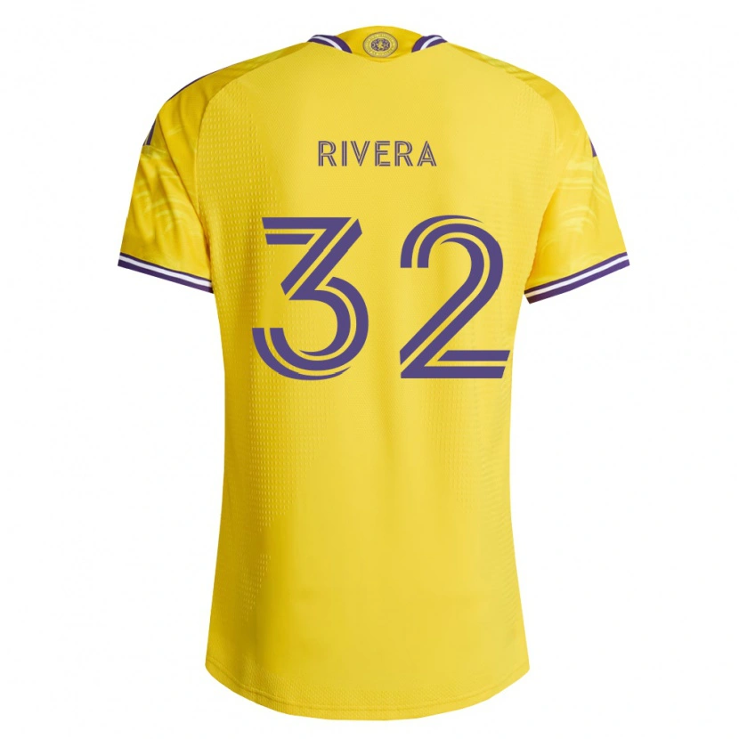 Danxen Uomo Maglia Wilfredo Rivera #32 Viola Giallo Kit Gara Away 2026/27 Maglietta