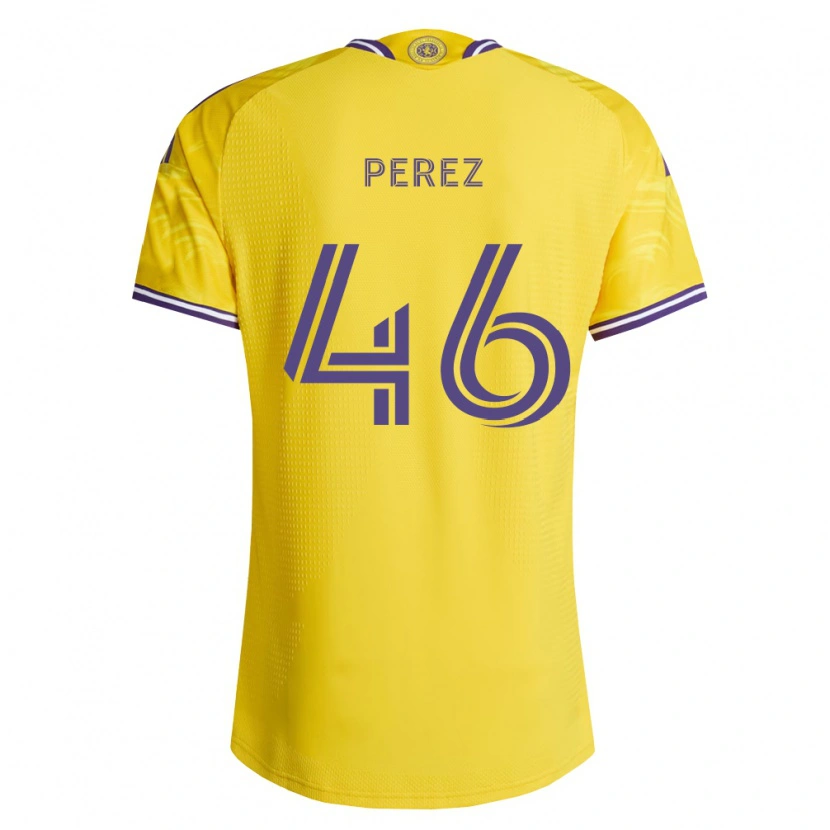Danxen Uomo Maglia Franco Pérez #46 Viola Giallo Kit Gara Away 2026/27 Maglietta