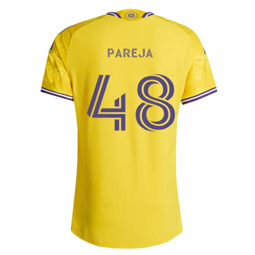 Danxen Uomo Maglia Diego Pareja #48 Viola Giallo Kit Gara Away 2026/27 Maglietta