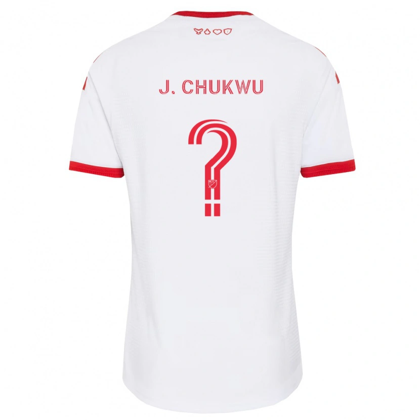 Danxen Uomo Maglia Joses Chukwu #0 Bianco Rosso Nero Kit Gara Away 2026/27 Maglietta