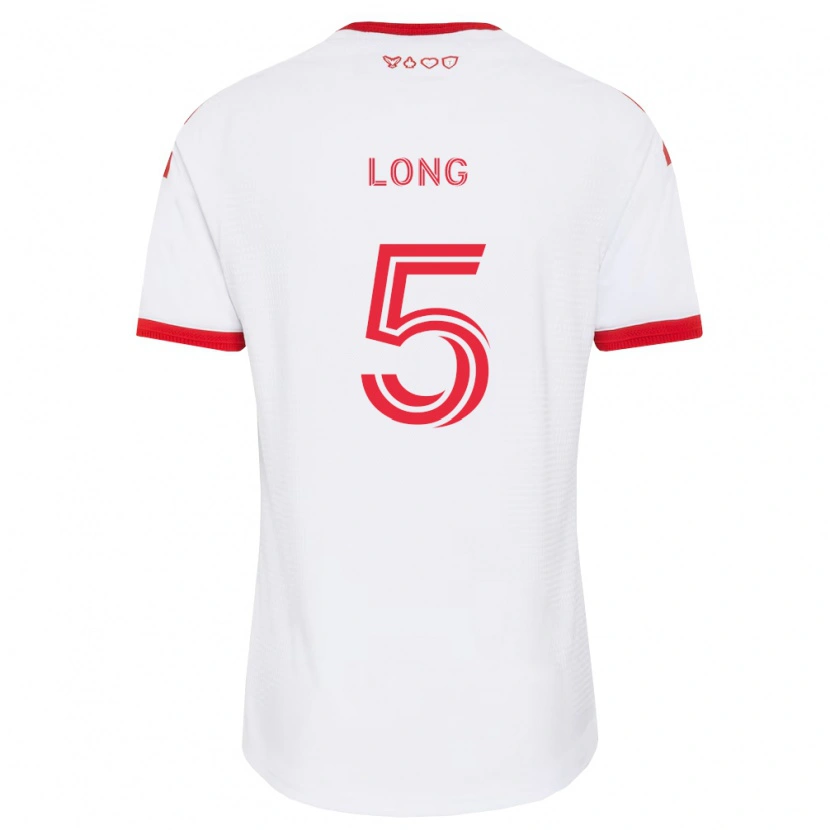Danxen Uomo Maglia Kevin Long #5 Bianco Rosso Nero Kit Gara Away 2026/27 Maglietta