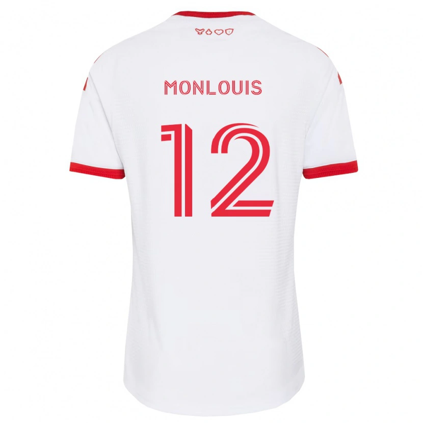 Danxen Uomo Maglia Zane Monlouis #12 Bianco Rosso Nero Kit Gara Away 2026/27 Maglietta