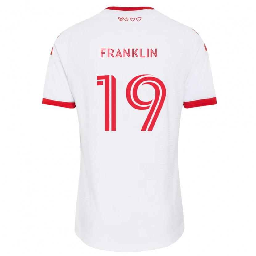 Danxen Uomo Maglia Kobe Franklin #19 Bianco Rosso Nero Kit Gara Away 2026/27 Maglietta