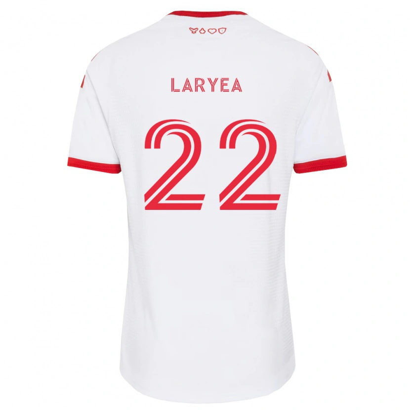 Danxen Uomo Maglia Richie Laryea #22 Bianco Rosso Nero Kit Gara Away 2026/27 Maglietta