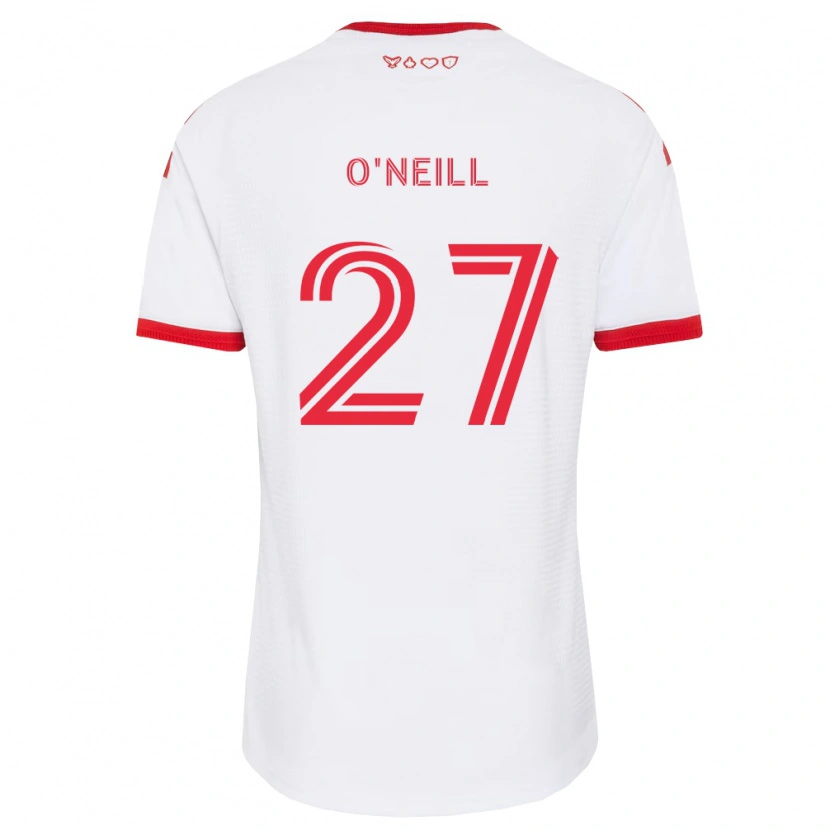 Danxen Uomo Maglia Shane O'neill #27 Bianco Rosso Nero Kit Gara Away 2026/27 Maglietta