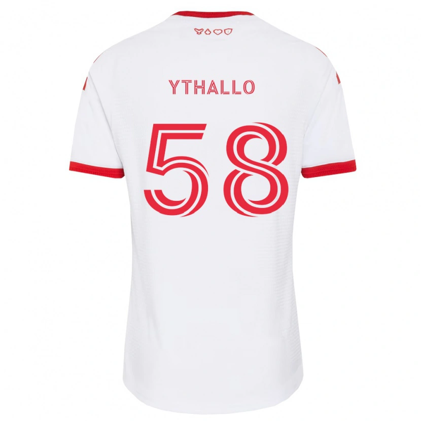 Danxen Uomo Maglia Ythallo #58 Bianco Rosso Nero Kit Gara Away 2026/27 Maglietta