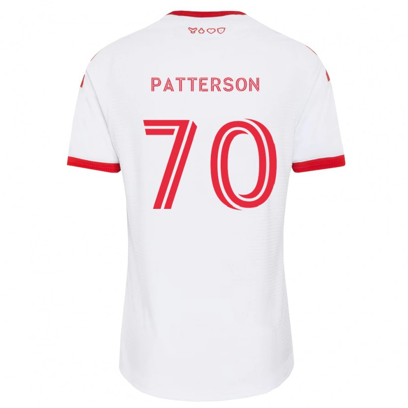 Danxen Uomo Maglia Harrison Patterson #70 Bianco Rosso Nero Kit Gara Away 2026/27 Maglietta