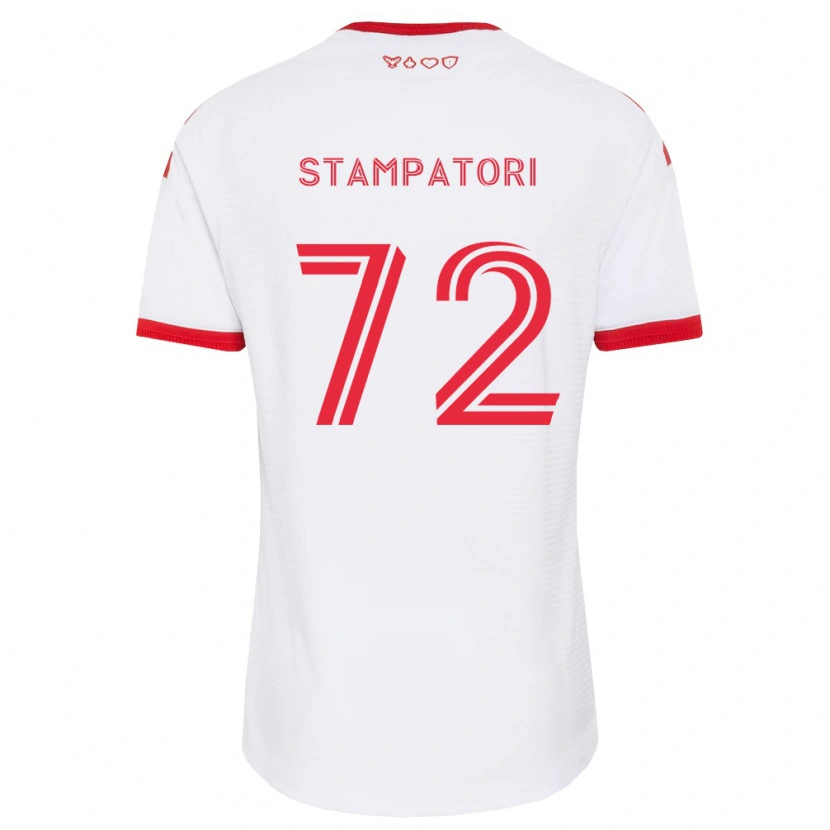 Danxen Uomo Maglia Daniel Stampatori #72 Bianco Rosso Nero Kit Gara Away 2026/27 Maglietta