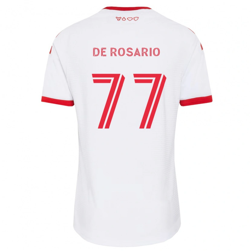 Danxen Uomo Maglia Adisa De Rosario #77 Bianco Rosso Nero Kit Gara Away 2026/27 Maglietta