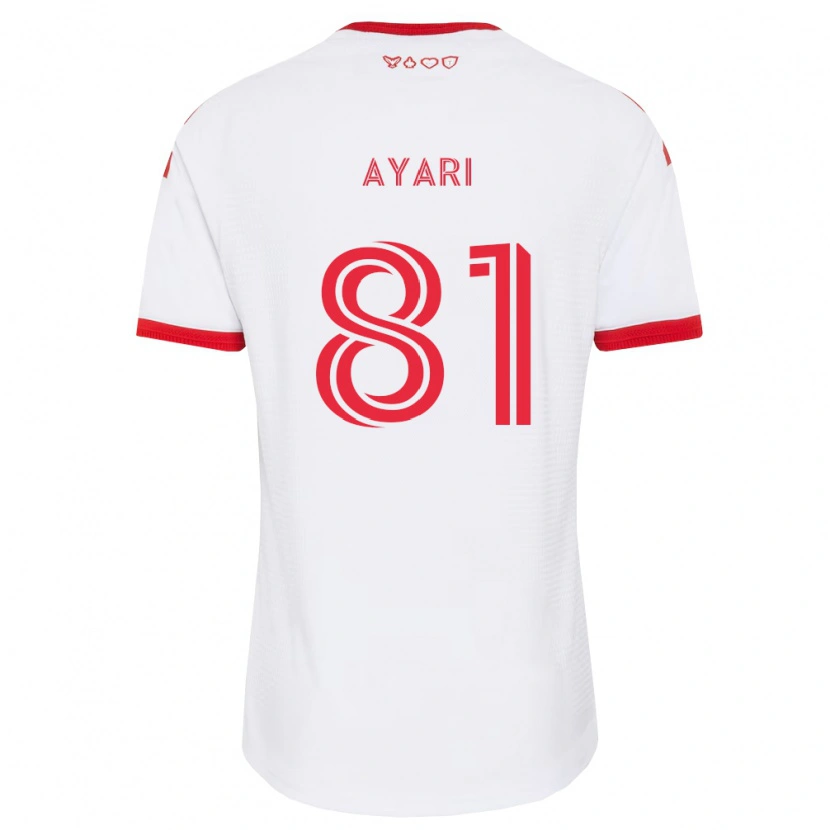 Danxen Uomo Maglia Hassan Ayari #81 Bianco Rosso Nero Kit Gara Away 2026/27 Maglietta