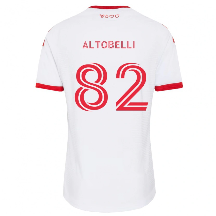 Danxen Uomo Maglia Julian Altobelli #82 Bianco Rosso Nero Kit Gara Away 2026/27 Maglietta