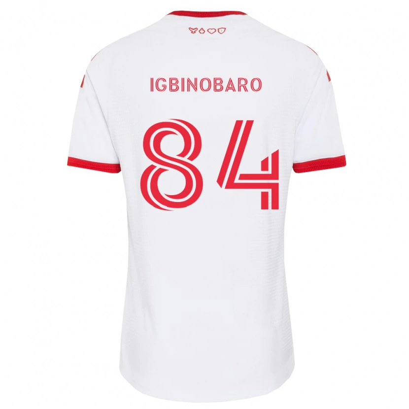 Danxen Uomo Maglia Philip Igbinobaro #84 Bianco Rosso Nero Kit Gara Away 2026/27 Maglietta
