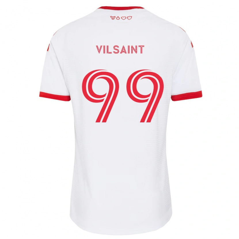 Danxen Uomo Maglia Jules-Anthony Vilsaint #99 Bianco Rosso Nero Kit Gara Away 2026/27 Maglietta