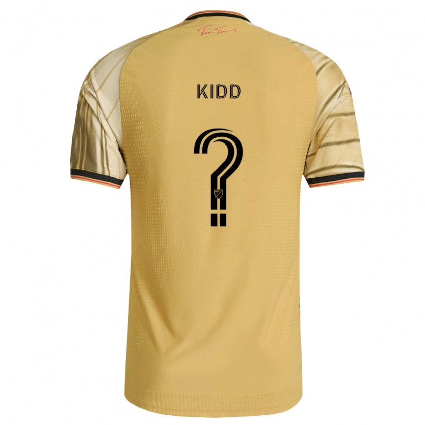 Danxen Uomo Maglia Matteo Kidd #0 Marrone Giallo Nero Kit Gara Away 2026/27 Maglietta