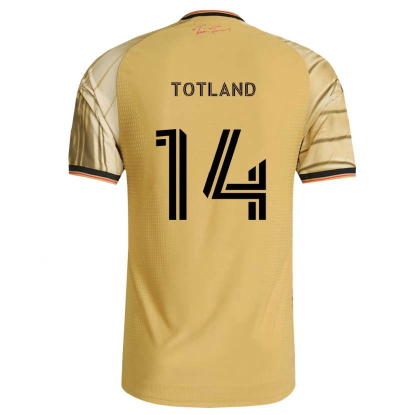 Danxen Uomo Maglia Tomas Totland #14 Marrone Giallo Nero Kit Gara Away 2026/27 Maglietta