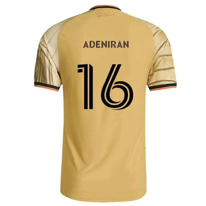 Danxen Uomo Maglia Samuel Adeniran #16 Marrone Giallo Nero Kit Gara Away 2026/27 Maglietta