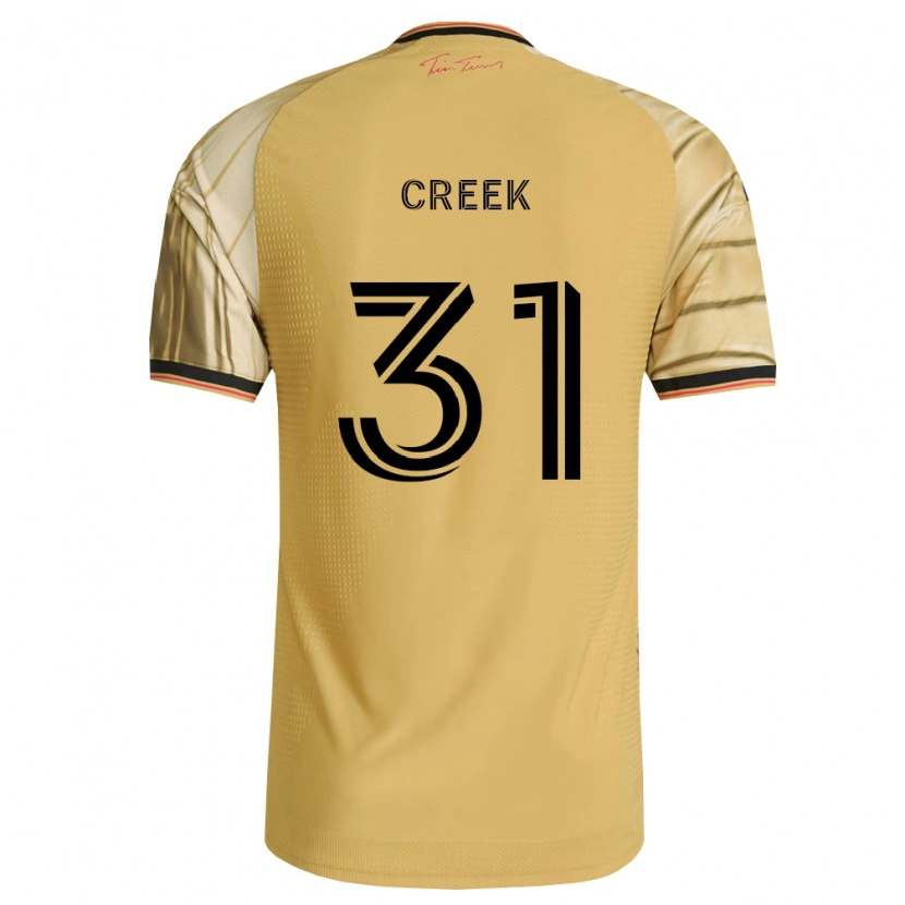 Danxen Uomo Maglia Michael Creek #31 Marrone Giallo Nero Kit Gara Away 2026/27 Maglietta