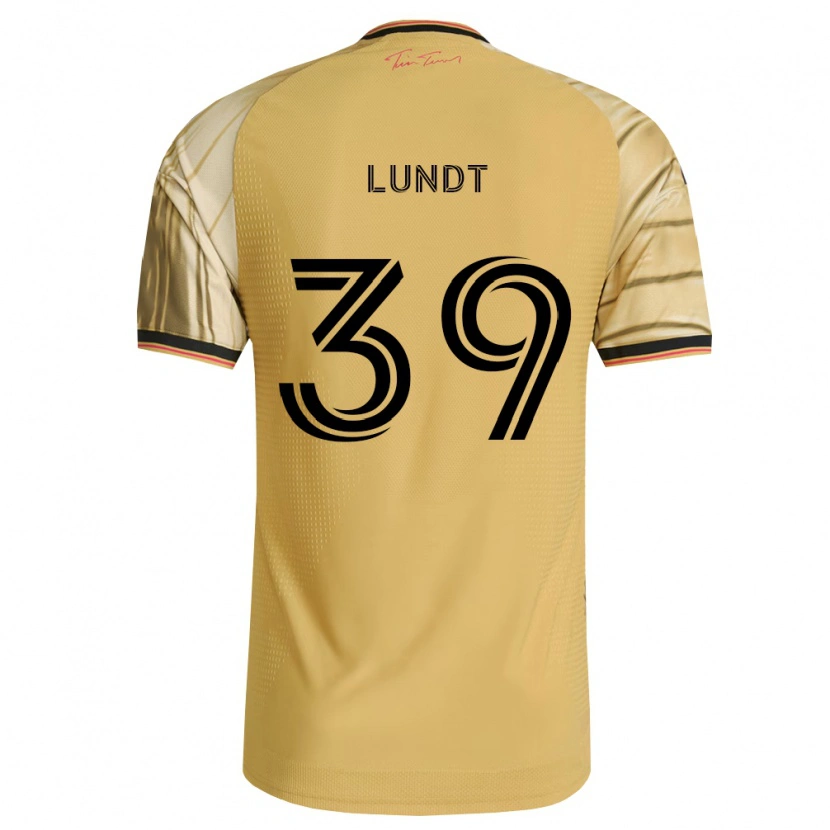 Danxen Uomo Maglia Ben Lundt #39 Marrone Giallo Nero Kit Gara Away 2026/27 Maglietta