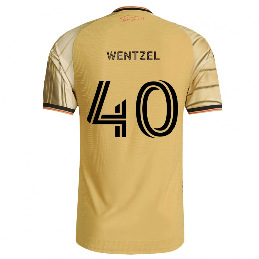 Danxen Uomo Maglia Michael Wentzel #40 Marrone Giallo Nero Kit Gara Away 2026/27 Maglietta