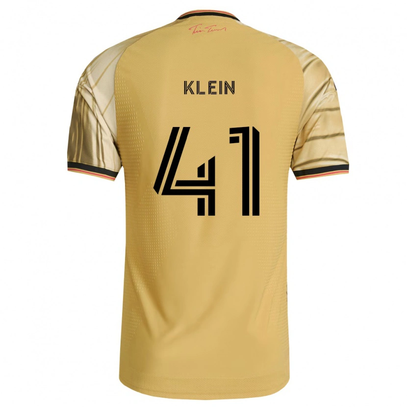 Danxen Uomo Maglia Johnny Klein #41 Marrone Giallo Nero Kit Gara Away 2026/27 Maglietta