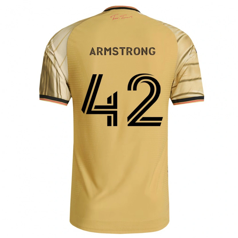 Danxen Uomo Maglia Ezra Armstrong #42 Marrone Giallo Nero Kit Gara Away 2026/27 Maglietta