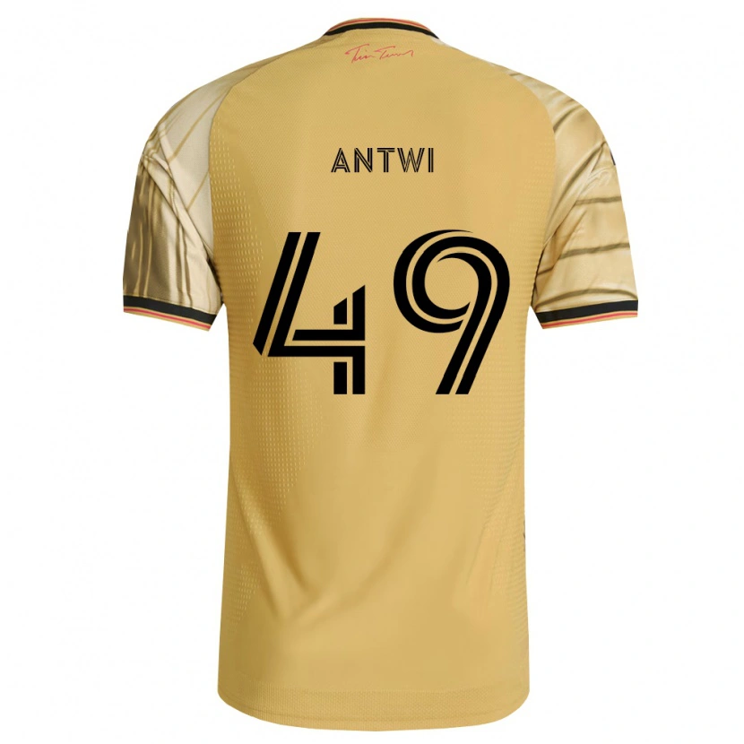 Danxen Uomo Maglia Seth Antwi #49 Marrone Giallo Nero Kit Gara Away 2026/27 Maglietta