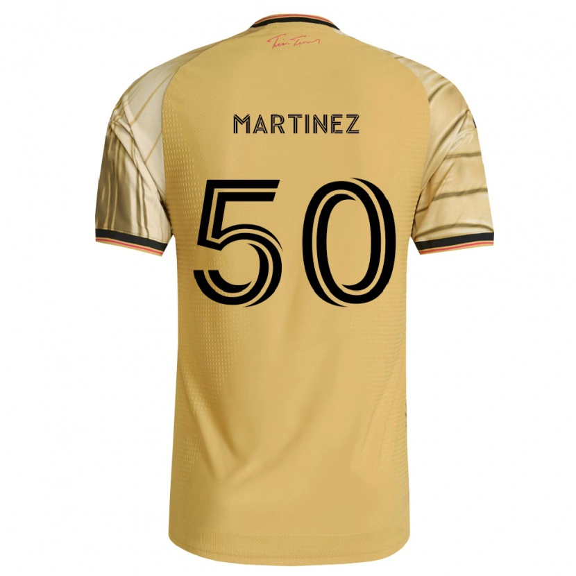 Danxen Uomo Maglia Nate Martinez #50 Marrone Giallo Nero Kit Gara Away 2026/27 Maglietta