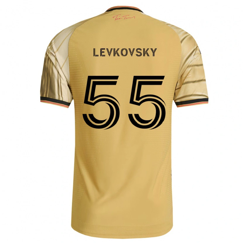 Danxen Uomo Maglia Miroslav Levkovsky #55 Marrone Giallo Nero Kit Gara Away 2026/27 Maglietta