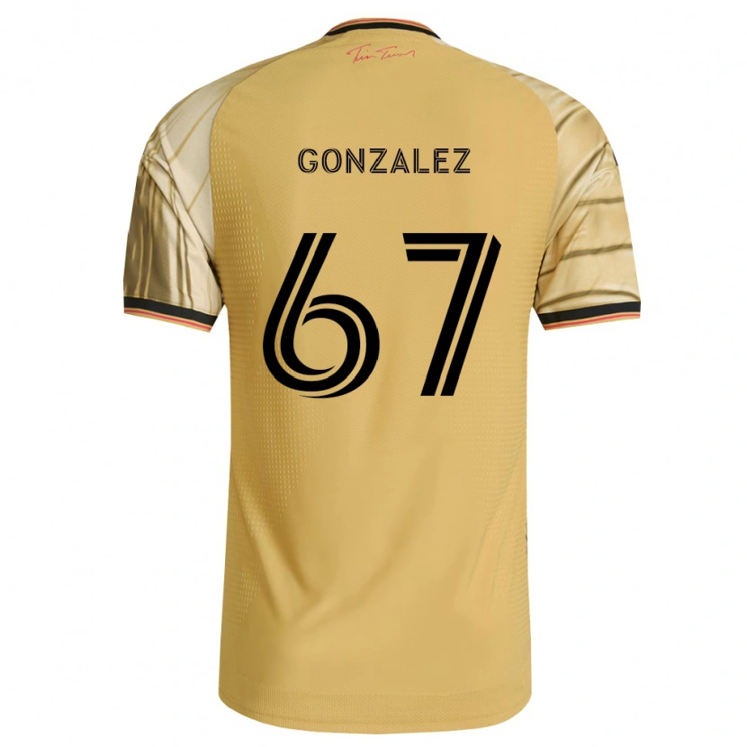 Danxen Uomo Maglia Cruz Gonzalez #67 Marrone Giallo Nero Kit Gara Away 2026/27 Maglietta