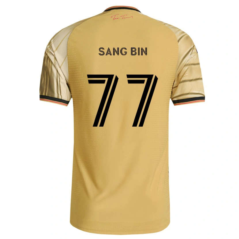 Danxen Uomo Maglia Sang-Bin Jeong #77 Marrone Giallo Nero Kit Gara Away 2026/27 Maglietta