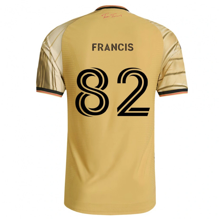 Danxen Uomo Maglia Patrick Francis #82 Marrone Giallo Nero Kit Gara Away 2026/27 Maglietta