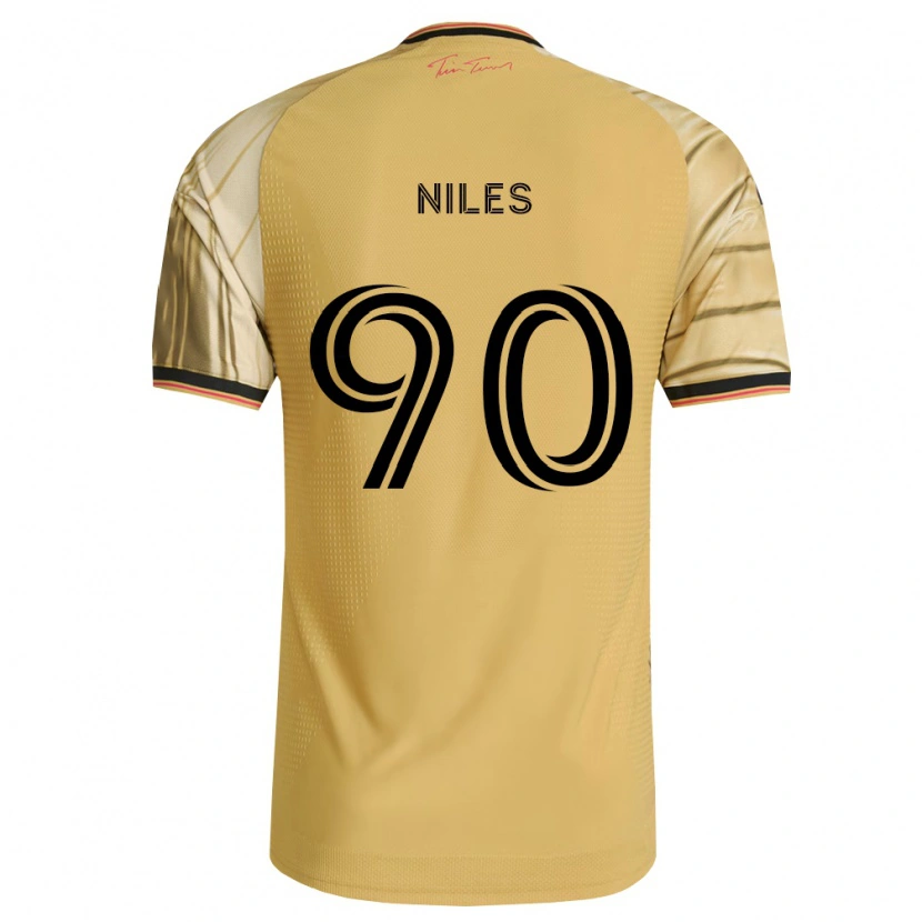 Danxen Uomo Maglia Eddie Niles #90 Marrone Giallo Nero Kit Gara Away 2026/27 Maglietta