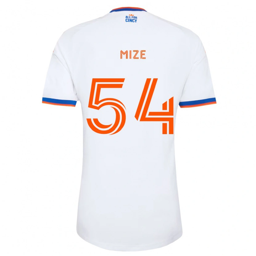 Danxen Uomo Maglia Jack Mize #54 Bianco Blu Navy Arancio Kit Gara Away 2026/27 Maglietta