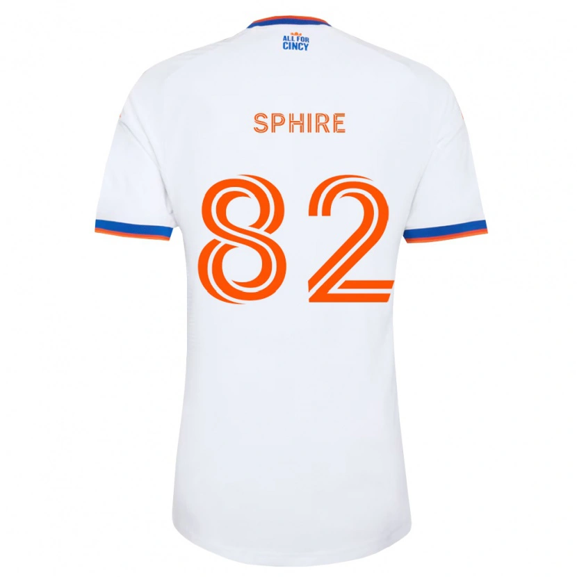 Danxen Uomo Maglia Camden Sphire #82 Bianco Blu Navy Arancio Kit Gara Away 2026/27 Maglietta