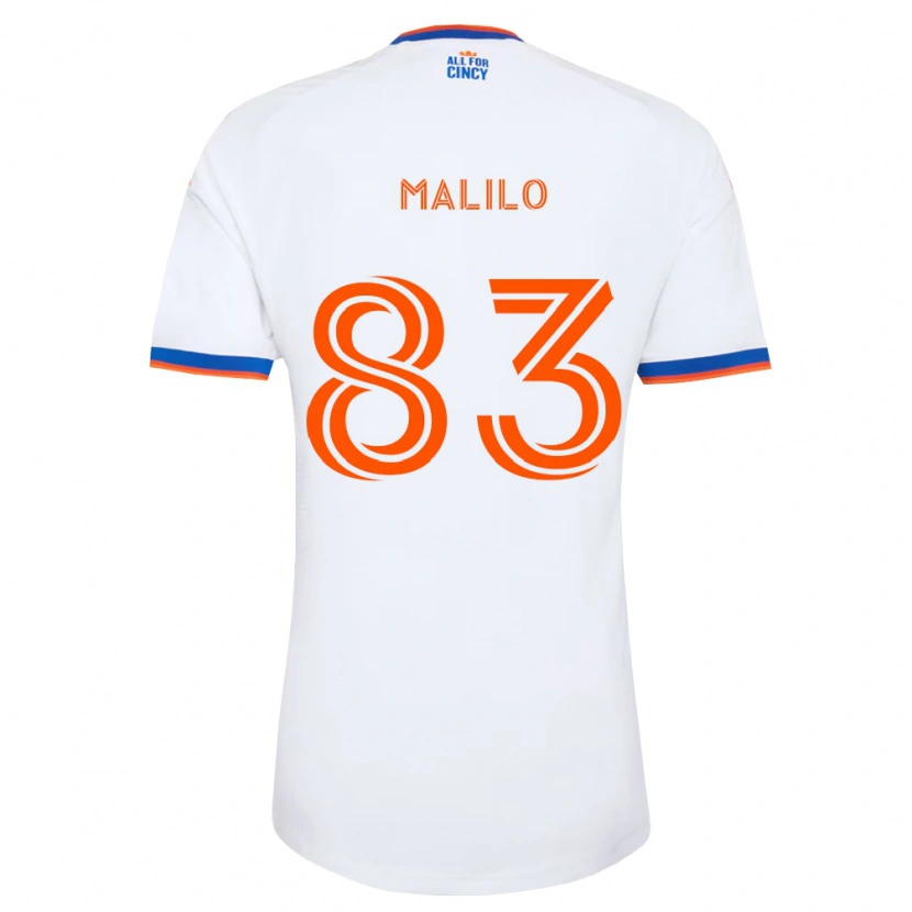 Danxen Uomo Maglia Chance Malilo #83 Bianco Blu Navy Arancio Kit Gara Away 2026/27 Maglietta