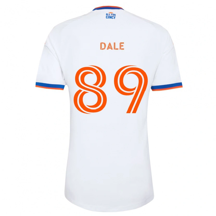 Danxen Uomo Maglia Connor Dale #89 Bianco Blu Navy Arancio Kit Gara Away 2026/27 Maglietta