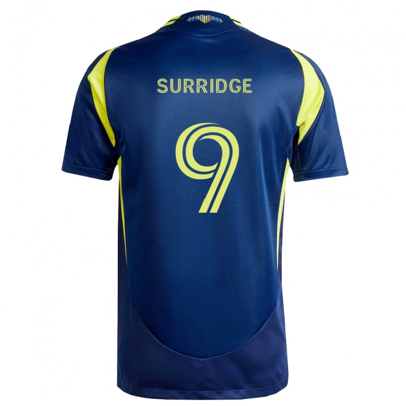 Danxen Uomo Maglia Sam Surridge #9 Giallo Blu Navy Kit Gara Away 2026/27 Maglietta