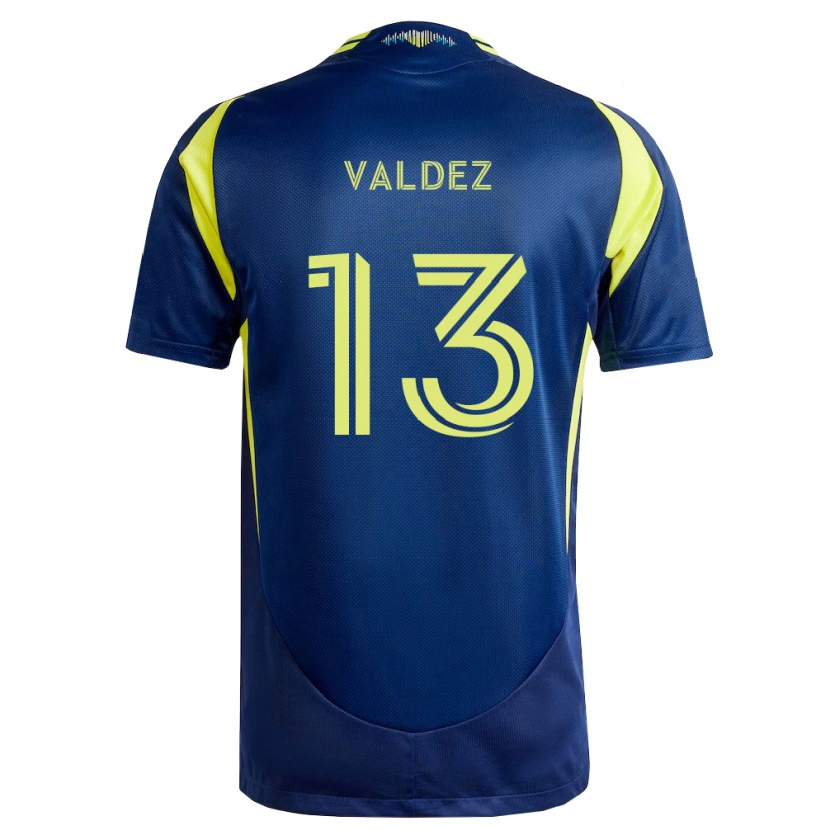 Danxen Uomo Maglia Xavier Valdez #13 Giallo Blu Navy Kit Gara Away 2026/27 Maglietta