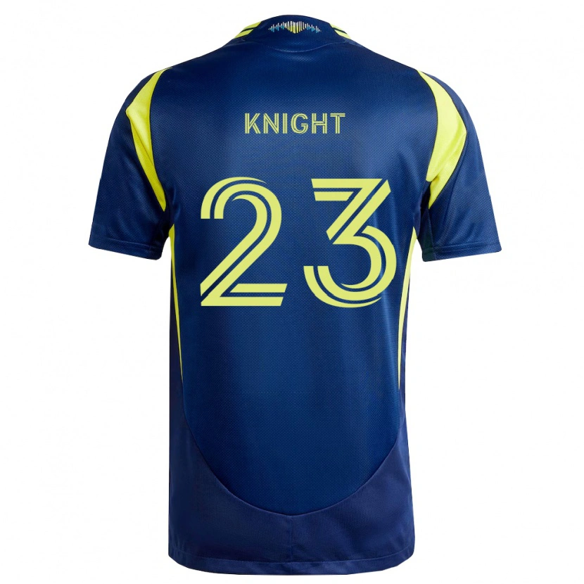 Danxen Uomo Maglia Jordan Knight #23 Giallo Blu Navy Kit Gara Away 2026/27 Maglietta