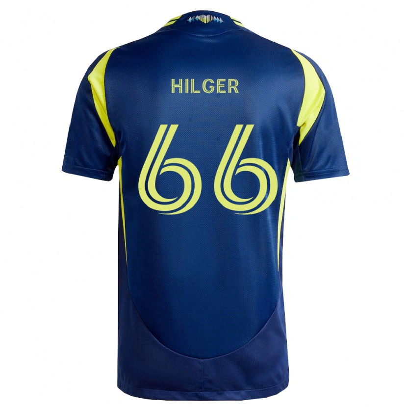 Danxen Uomo Maglia Brooks Hilger #66 Giallo Blu Navy Kit Gara Away 2026/27 Maglietta