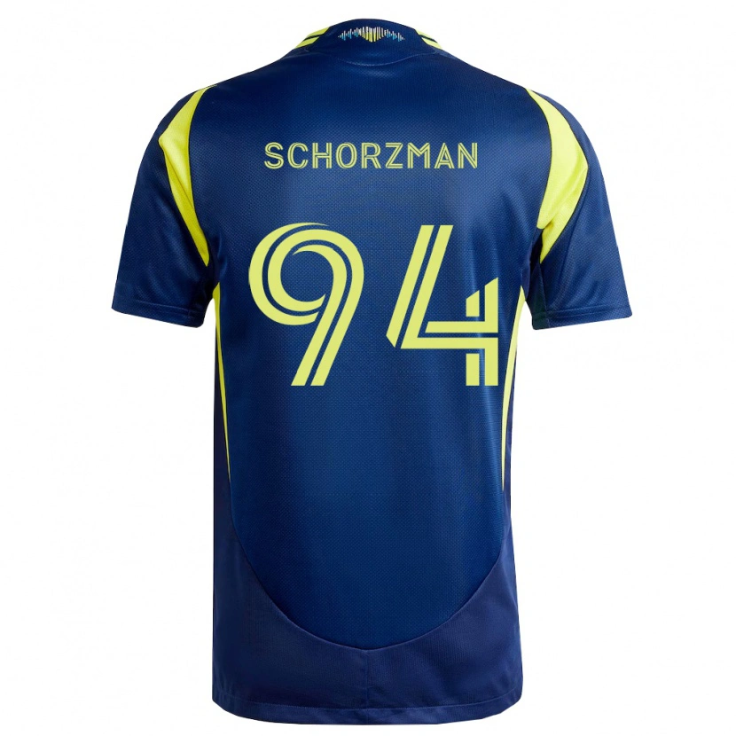 Danxen Uomo Maglia Eamon Schorzman #94 Giallo Blu Navy Kit Gara Away 2026/27 Maglietta