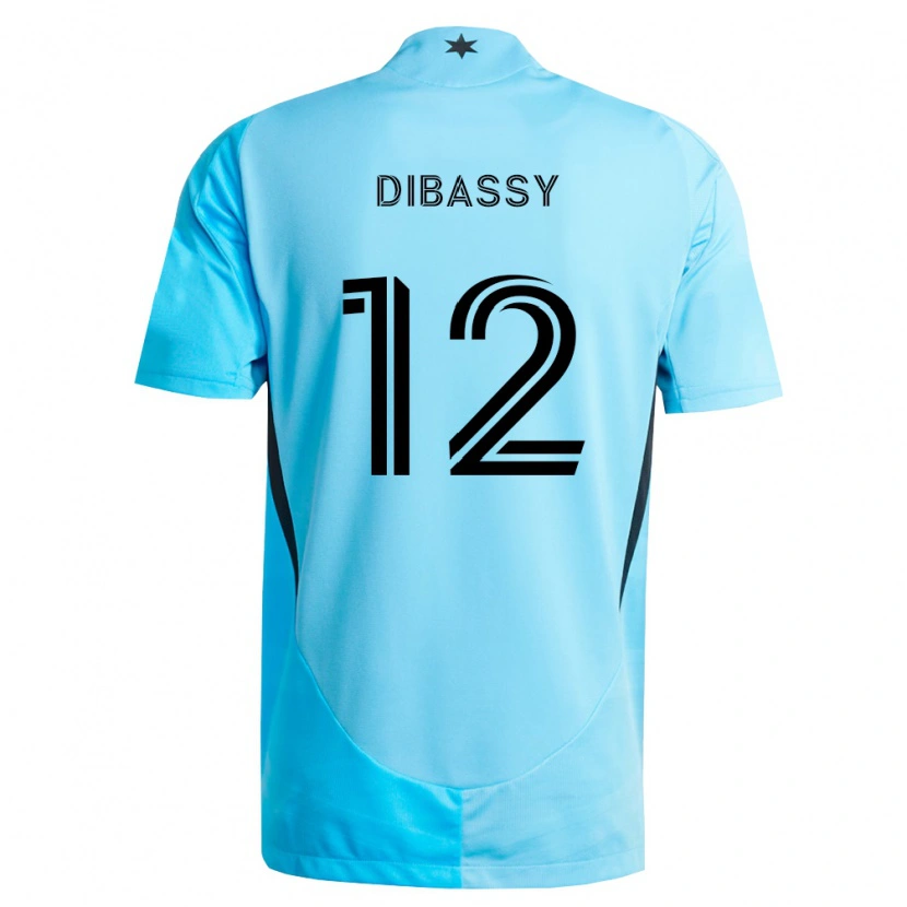 Danxen Uomo Maglia Bakaye Dibassy #12 Azzurro Chiaro Nero Kit Gara Away 2026/27 Maglietta